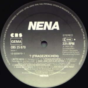 Nena, ? (Fragezeichen) - LP: imagen 3