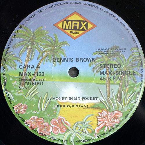 Dennis Brown, Money In My Pocket - Maxi Singles