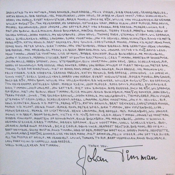 Johan Timman, Trip Into The Body - LP