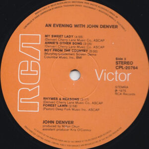 John Denver, An Evening With John Denver - LP: imagen 6