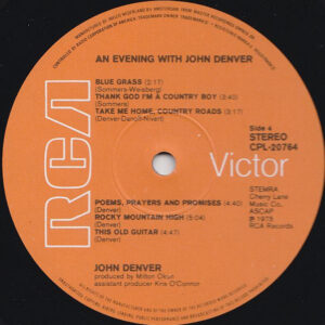 John Denver, An Evening With John Denver - LP: imagen 7