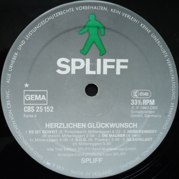 Spliff, Herzlichen Glückwunsch! - LP