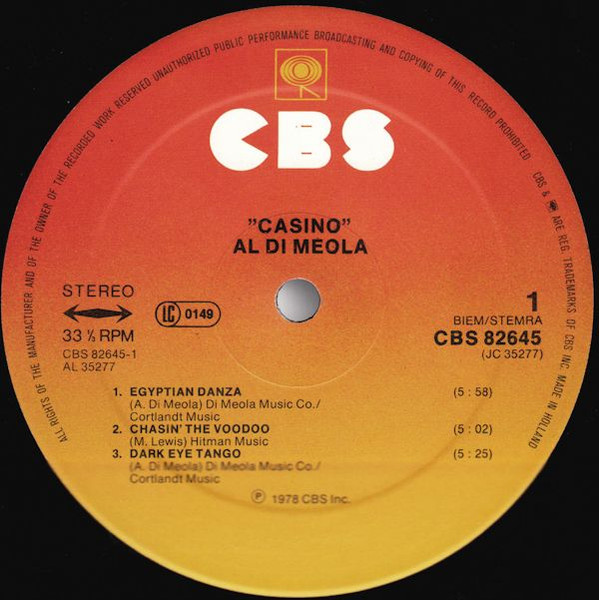 Al Di Meola, Casino - LP