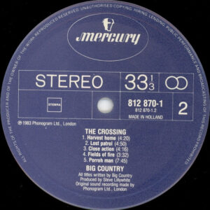 Big Country, The Crossing - LP: imagen 6