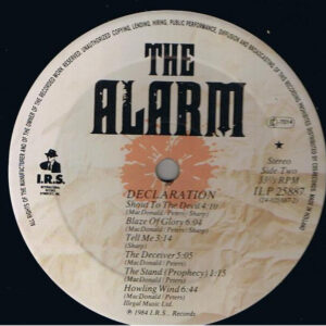 The Alarm, Declaration - LP: imagen 4