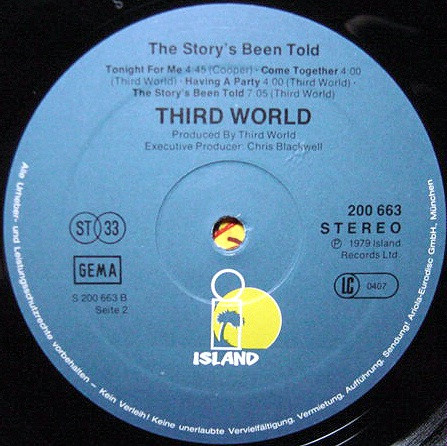 Third World, The Story's Been Told - LP