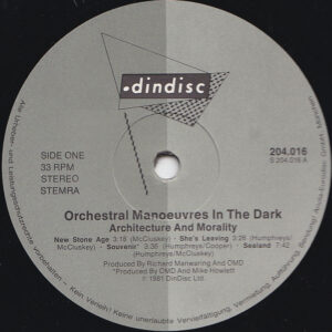 Orchestral Manoeuvres In The Dark, Architecture & Morality - LP: imagen 3