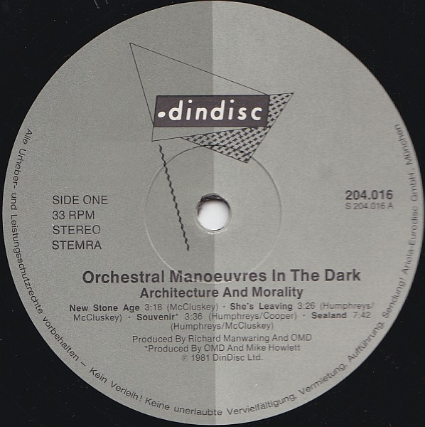 Orchestral Manoeuvres In The Dark, Architecture & Morality - LP
