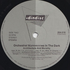 Orchestral Manoeuvres In The Dark, Architecture & Morality - LP: imagen 4