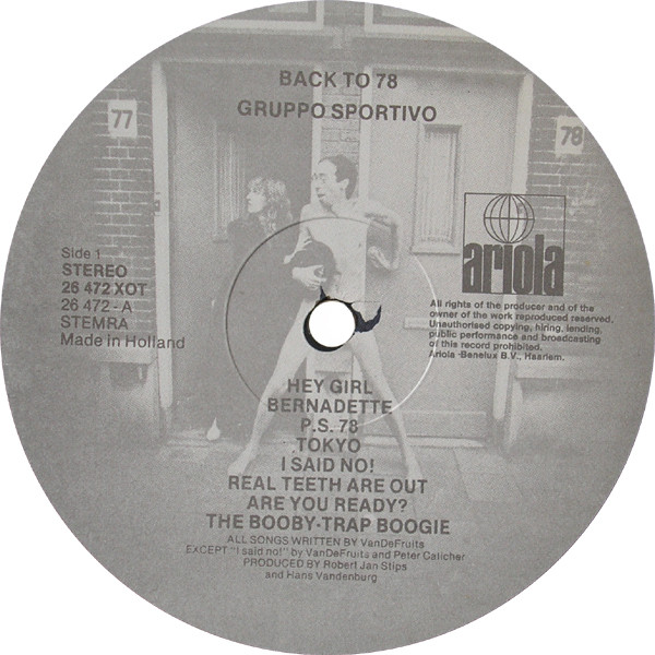 Gruppo Sportivo, Back To 78 - LP