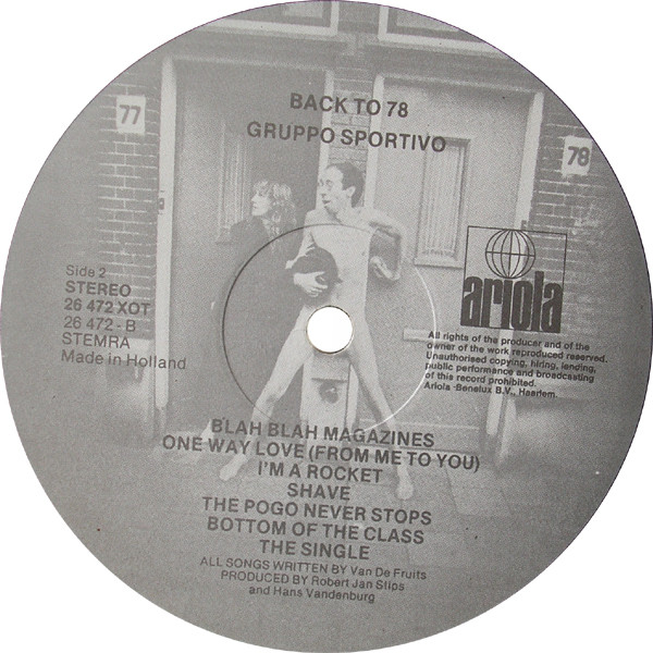 Gruppo Sportivo, Back To 78 - LP