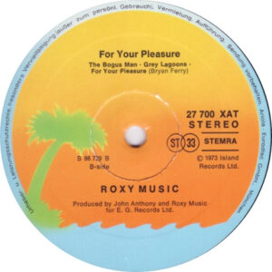 Roxy Music, For Your Pleasure - LP: imagen 6