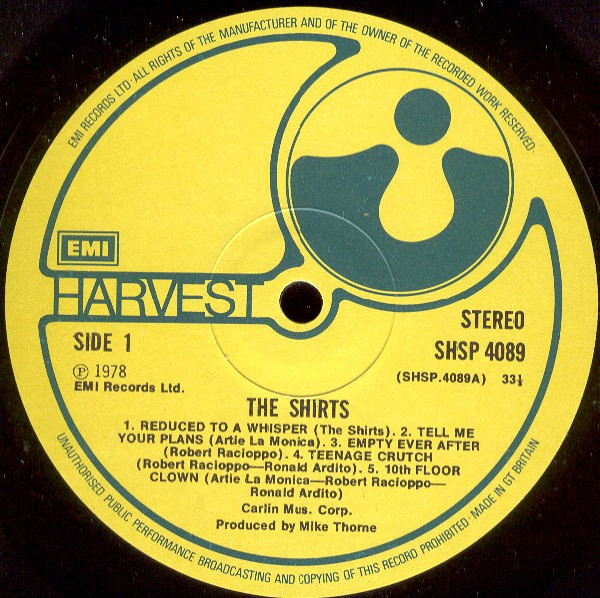 The Shirts, The Shirts - LP