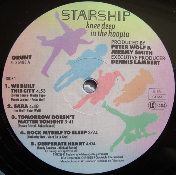 Starship, Knee Deep In The Hoopla - LP