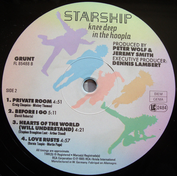 Starship, Knee Deep In The Hoopla - LP