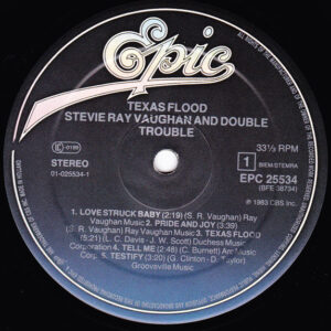 Stevie Ray Vaughan & Double Trouble, Texas Flood - LP: imagen 3