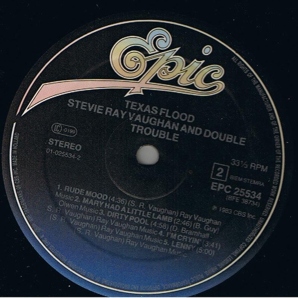 Stevie Ray Vaughan & Double Trouble, Texas Flood - LP