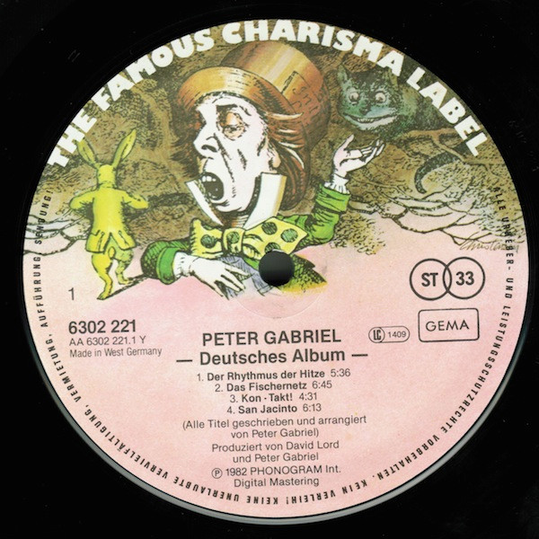 Peter Gabriel, Deutsches Album - LP