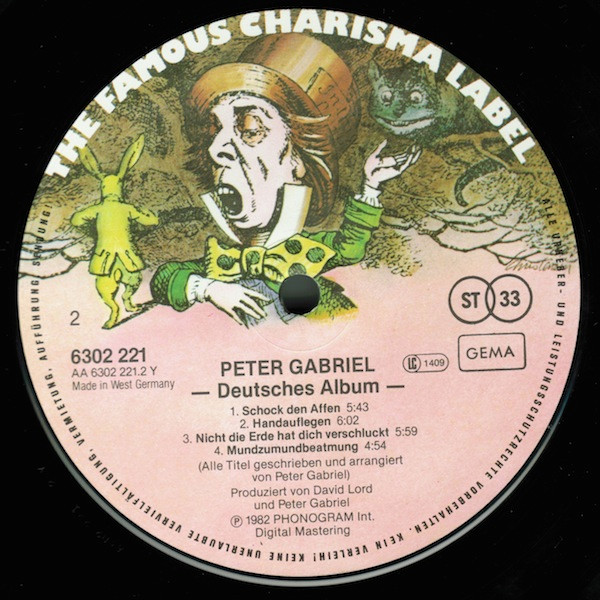 Peter Gabriel, Deutsches Album - LP
