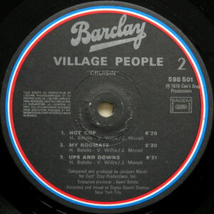 Village People, Cruisin' - LP: imagen 6