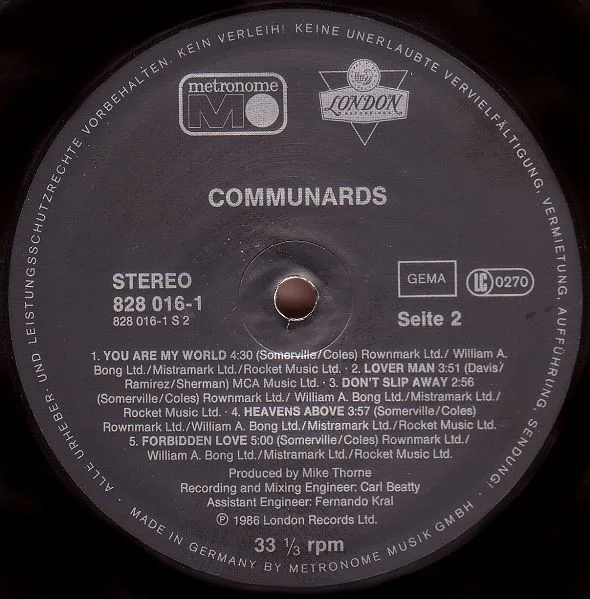 Vinilo: Communards, Communards - LP