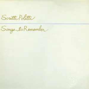 Scritti Politti, Songs To Remember - LP