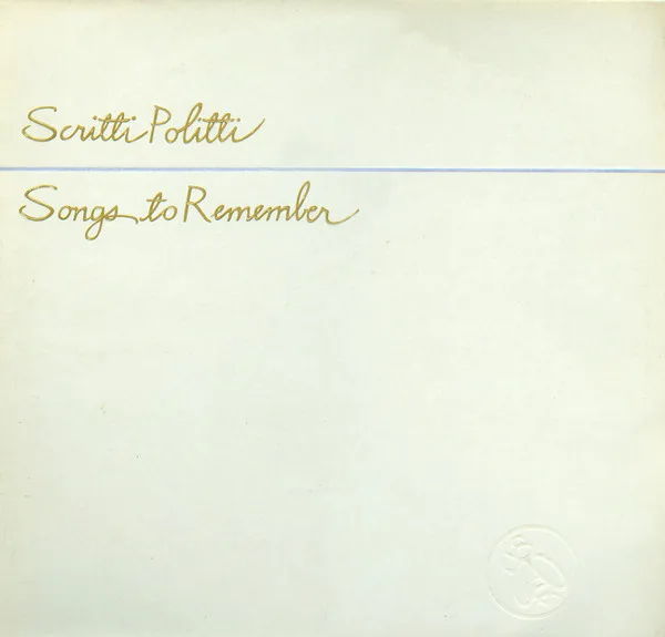Scritti Politti, Songs To Remember - LP