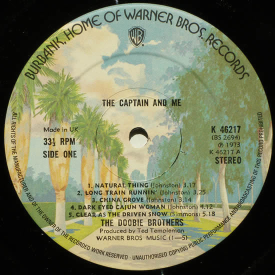 The Doobie Brothers, The Captain And Me - LP