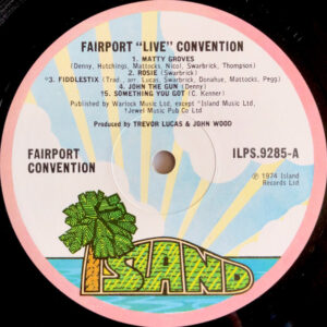 Fairport Convention, Fairport Live Convention - LP: imagen 3
