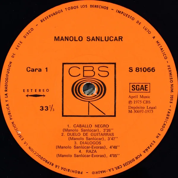 Manolo Sanlucar, Sanlucar - LP