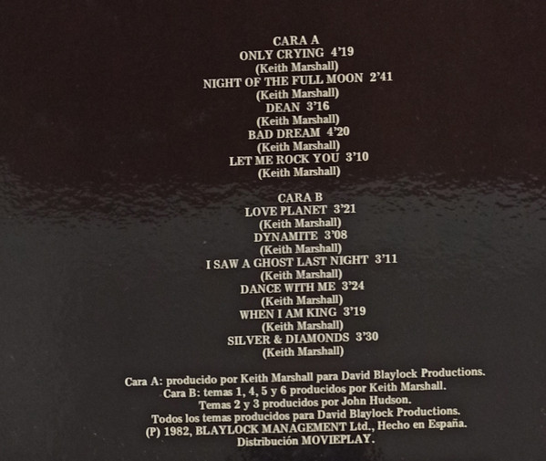 Keith Marshall, Keith Marshall - LP