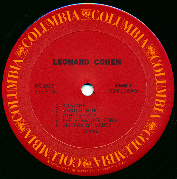 Leonard Cohen, Songs Of Leonard Cohen - LP
