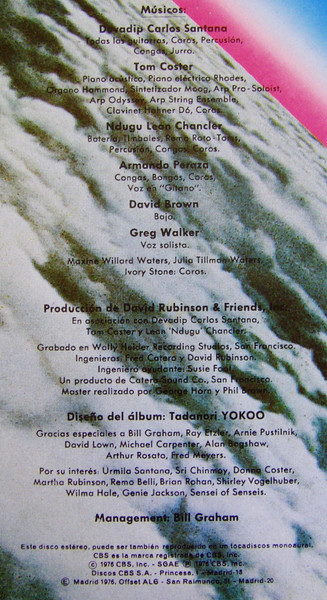 Santana, Amigos - LP Album Stereo