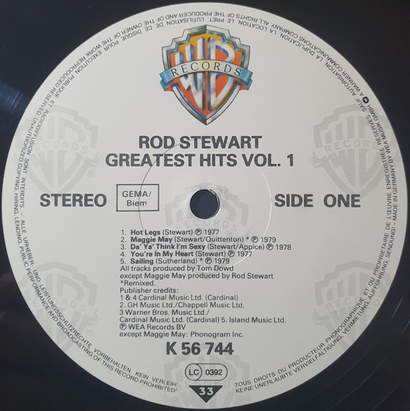 Rod Stewart, Greatest Hits - LP