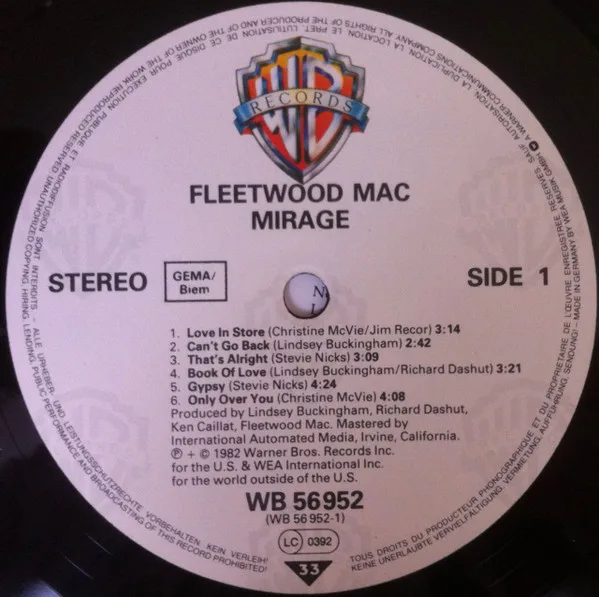 Vinilo: Fleetwood Mac, Mirage - LP