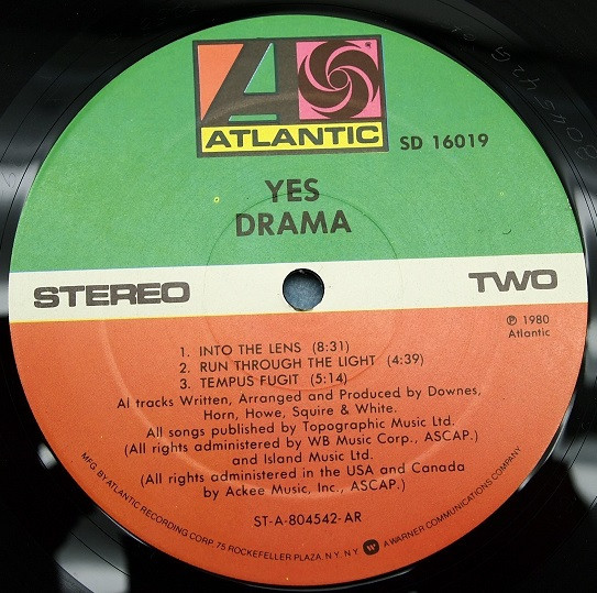 Yes, Drama - LP Album Stereo