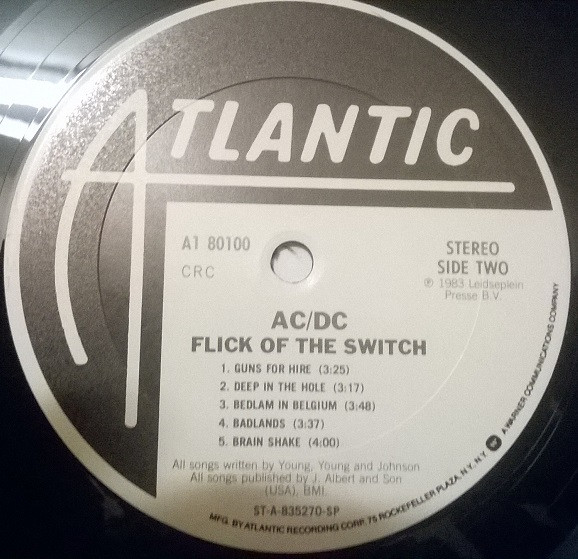 AC/DC, Flick Of The Switch - LP