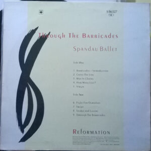 Spandau Ballet, Through The Barricades - LP: imagen 2