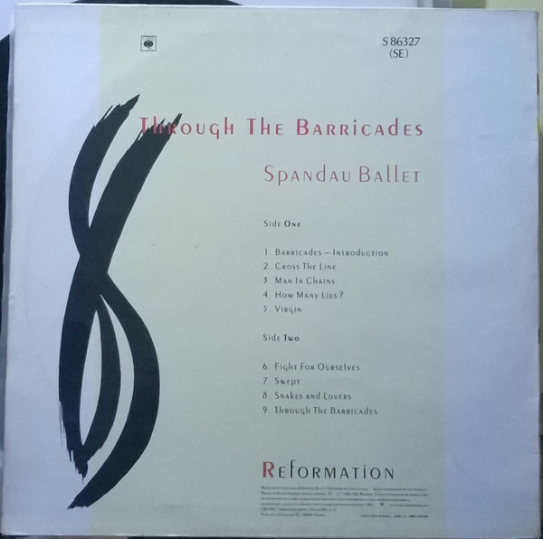 Spandau Ballet, Through The Barricades - LP