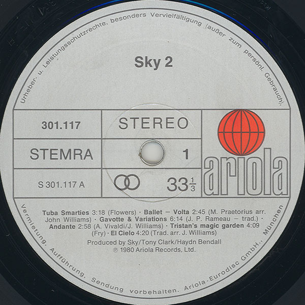 Sky, Sky 2 - LP Album Stereo