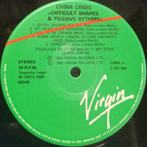 China Crisis, Difficult Shapes & Passive Rhythms - Some People Think It's Fun To Entertain - LP: imagen 3