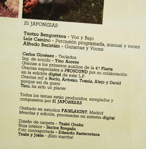 21 Japonesas, Donde Ríen Los Locos - LP