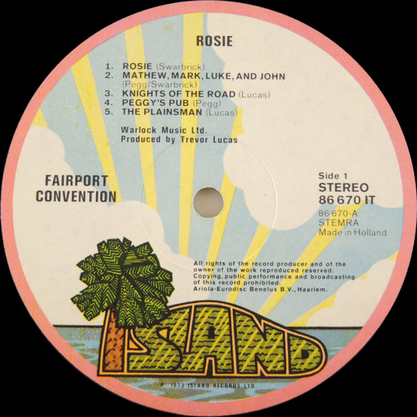 Fairport Convention, Rosie - LP