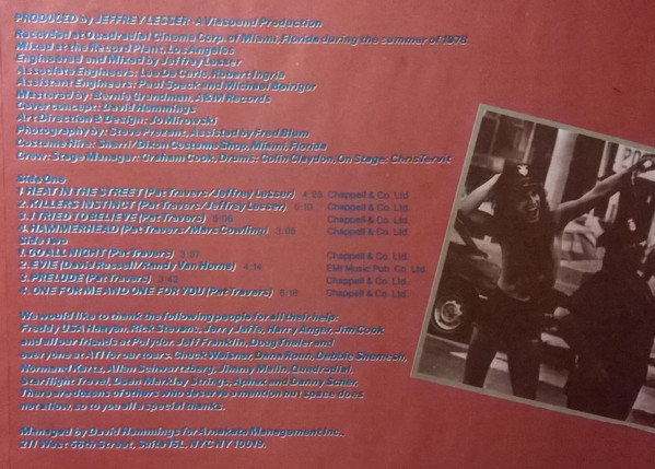 Pat Travers Band, Heat In The Street - LP