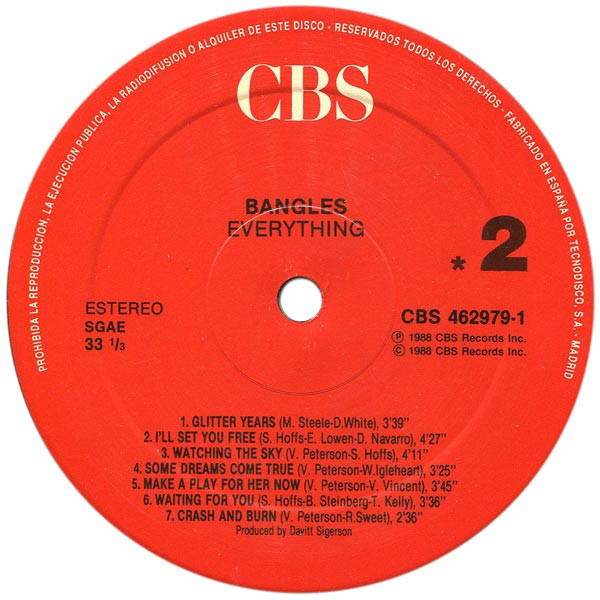 Bangles, Everything - LP
