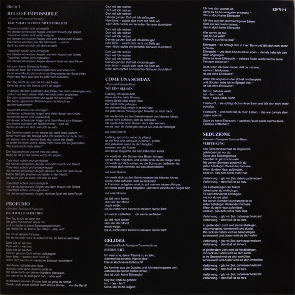 Gianna Nannini, Profumo - LP