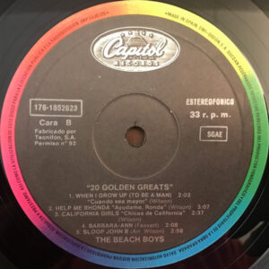 The Beach Boys, 20 Golden Greats - LP: imagen 7