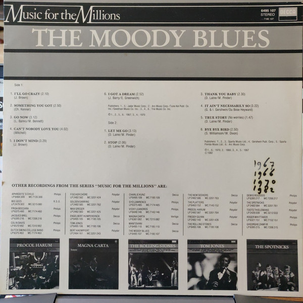 The Moody Blues, The Moody Blues - LP