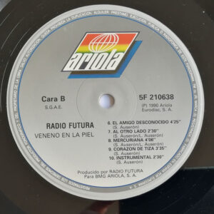 Radio Futura, Veneno En La Piel - LP: imagen 4