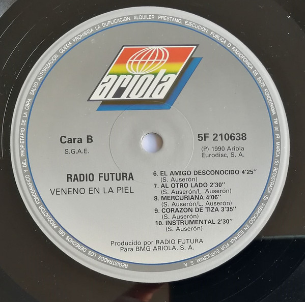 Radio Futura, Veneno En La Piel - LP
